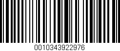 Código de barras (EAN, GTIN, SKU, ISBN): '0010343922976'