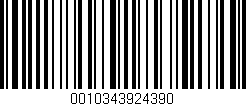 Código de barras (EAN, GTIN, SKU, ISBN): '0010343924390'