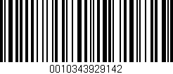 Código de barras (EAN, GTIN, SKU, ISBN): '0010343929142'
