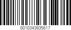 Código de barras (EAN, GTIN, SKU, ISBN): '0010343935617'