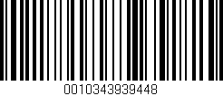 Código de barras (EAN, GTIN, SKU, ISBN): '0010343939448'