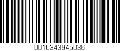 Código de barras (EAN, GTIN, SKU, ISBN): '0010343945036'