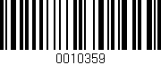 Código de barras (EAN, GTIN, SKU, ISBN): '0010359'