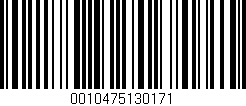 Código de barras (EAN, GTIN, SKU, ISBN): '0010475130171'