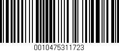 Código de barras (EAN, GTIN, SKU, ISBN): '0010475311723'