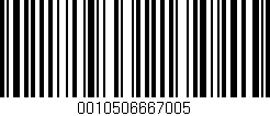 Código de barras (EAN, GTIN, SKU, ISBN): '0010506667005'