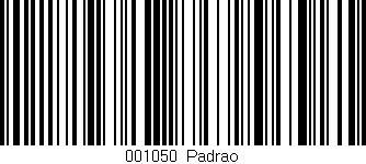 Código de barras (EAN, GTIN, SKU, ISBN): '001050|Padrao'