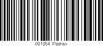Código de barras (EAN, GTIN, SKU, ISBN): '001054|Padrao'