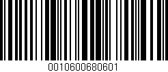 Código de barras (EAN, GTIN, SKU, ISBN): '0010600680601'