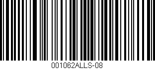 Código de barras (EAN, GTIN, SKU, ISBN): '001062ALLS-08'