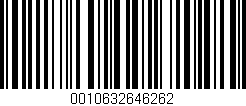 Código de barras (EAN, GTIN, SKU, ISBN): '0010632646262'
