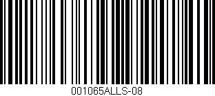 Código de barras (EAN, GTIN, SKU, ISBN): '001065ALLS-08'