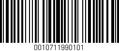 Código de barras (EAN, GTIN, SKU, ISBN): '0010711990101'