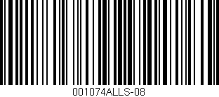 Código de barras (EAN, GTIN, SKU, ISBN): '001074ALLS-08'