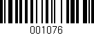 Código de barras (EAN, GTIN, SKU, ISBN): '001076'