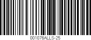 Código de barras (EAN, GTIN, SKU, ISBN): '001076ALLS-25'