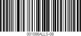 Código de barras (EAN, GTIN, SKU, ISBN): '001086ALLS-08'
