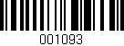 Código de barras (EAN, GTIN, SKU, ISBN): '001093'