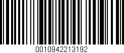 Código de barras (EAN, GTIN, SKU, ISBN): '0010942213192'