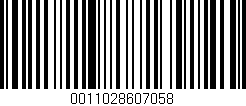 Código de barras (EAN, GTIN, SKU, ISBN): '0011028607058'
