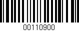 Código de barras (EAN, GTIN, SKU, ISBN): '00110900'