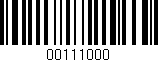 Código de barras (EAN, GTIN, SKU, ISBN): '00111000'