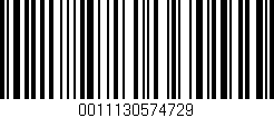 Código de barras (EAN, GTIN, SKU, ISBN): '0011130574729'