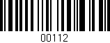 Código de barras (EAN, GTIN, SKU, ISBN): '00112'