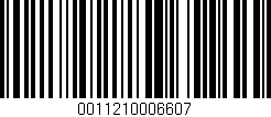 Código de barras (EAN, GTIN, SKU, ISBN): '0011210006607'