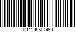 Código de barras (EAN, GTIN, SKU, ISBN): '0011239504450'