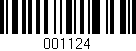 Código de barras (EAN, GTIN, SKU, ISBN): '001124'