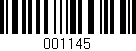 Código de barras (EAN, GTIN, SKU, ISBN): '001145'