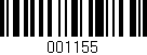 Código de barras (EAN, GTIN, SKU, ISBN): '001155'