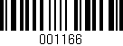 Código de barras (EAN, GTIN, SKU, ISBN): '001166'