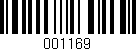 Código de barras (EAN, GTIN, SKU, ISBN): '001169'