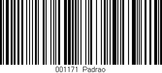 Código de barras (EAN, GTIN, SKU, ISBN): '001171|Padrao'