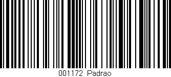 Código de barras (EAN, GTIN, SKU, ISBN): '001172|Padrao'