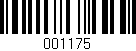 Código de barras (EAN, GTIN, SKU, ISBN): '001175'