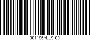 Código de barras (EAN, GTIN, SKU, ISBN): '001196ALLS-08'