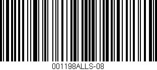 Código de barras (EAN, GTIN, SKU, ISBN): '001198ALLS-08'