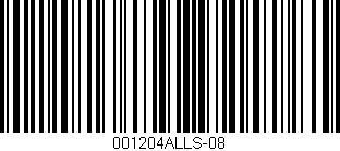 Código de barras (EAN, GTIN, SKU, ISBN): '001204ALLS-08'