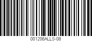 Código de barras (EAN, GTIN, SKU, ISBN): '001206ALLS-08'
