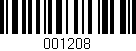 Código de barras (EAN, GTIN, SKU, ISBN): '001208'