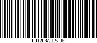 Código de barras (EAN, GTIN, SKU, ISBN): '001208ALLS-08'