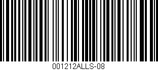 Código de barras (EAN, GTIN, SKU, ISBN): '001212ALLS-08'