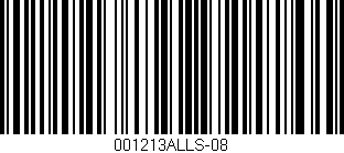 Código de barras (EAN, GTIN, SKU, ISBN): '001213ALLS-08'