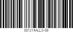Código de barras (EAN, GTIN, SKU, ISBN): '001214ALLS-08'