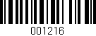 Código de barras (EAN, GTIN, SKU, ISBN): '001216'