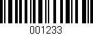 Código de barras (EAN, GTIN, SKU, ISBN): '001233'