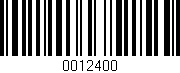 Código de barras (EAN, GTIN, SKU, ISBN): '0012400'